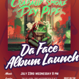 album launch flyer